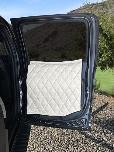 Heavy Duty Car Door Protector for Dogs (Tan / XL)