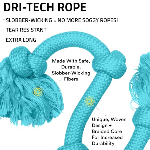 Tug Rope Dog Toys for Large Breeds (Mega / Peanut Butter)