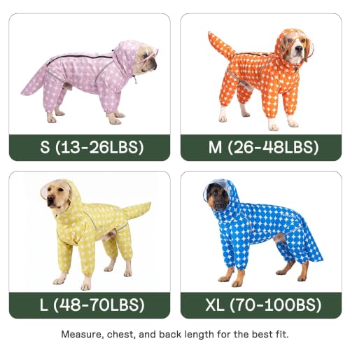 Polka Dot Dog Raincoat (Lemon Yellow / Small)