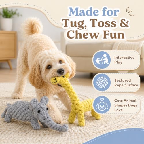 Dog Rope Toys (Elephant and Giraffe)