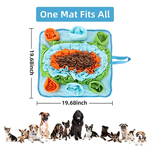 Snuffle Mat for Dog Puzzle Toys Interactive Pet Food Mat Cat Feeding with Fixing Handle Brain Stimulating Hand and Machine Washable Perfect for Any Breed