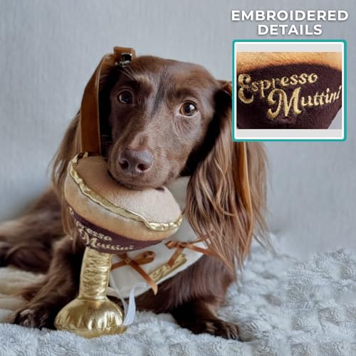 Espresso Muttini Plush Dog Toy (Espresso Muttini (Brown))