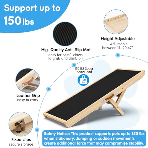 Dog Ramp for Couch with Non (39.37"L x 15.75"W x 1.97"H)