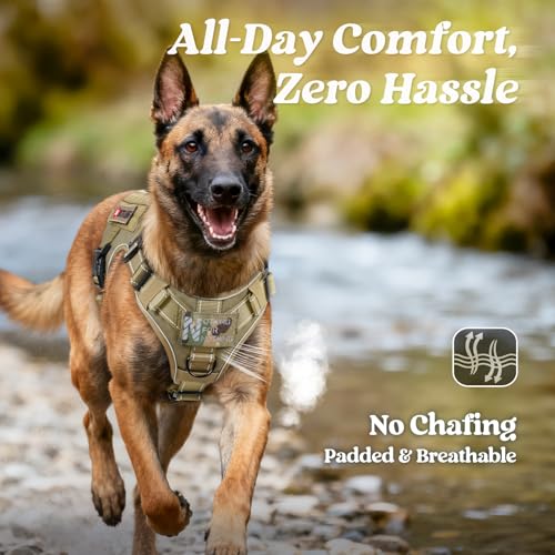Tactical Dog Harness for Small (Brown Reflex / Small)
