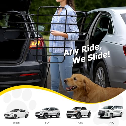 Universal Fit Dog Barrier for SUV (Adjustable / Matte Black)
