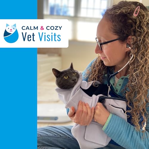 Calm & Cozy® Cat Swaddle Wrap for Anxiety & Handling (Medium / Turquoise)