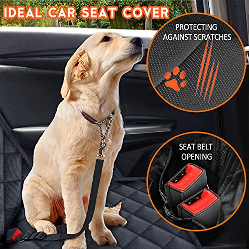 Dog Car Seat Cover (Black / Standard - 53" Length)