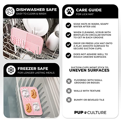 Dog Lick Mat for Dogs (1 Pack / Pink)