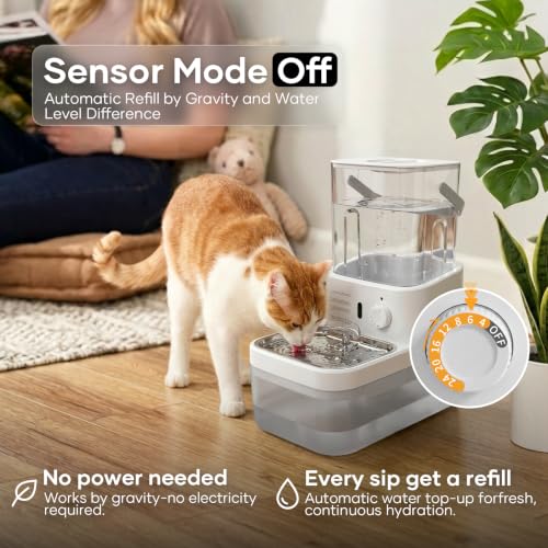3L Filterless Cat Water Fountain (White)