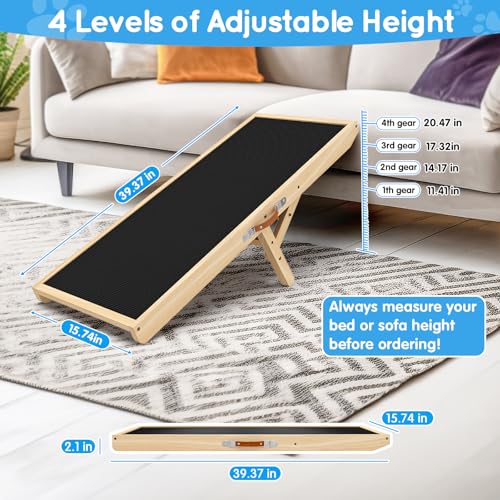 Dog Ramp for Couch with Non (39.37"L x 15.75"W x 1.97"H)