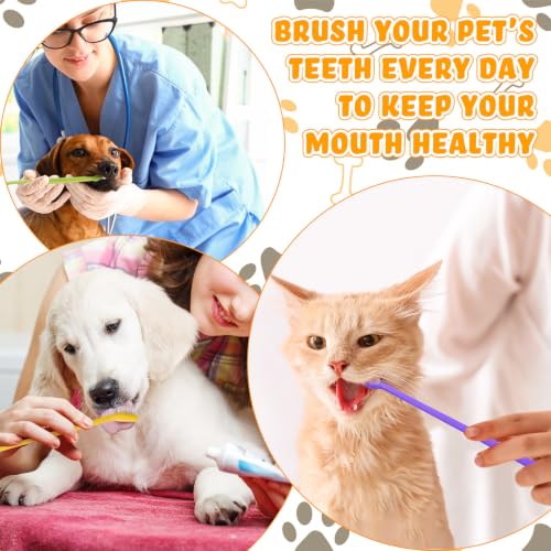 80 count Dual Headed Pet Toothbrush Bulk for Small Medium Dog