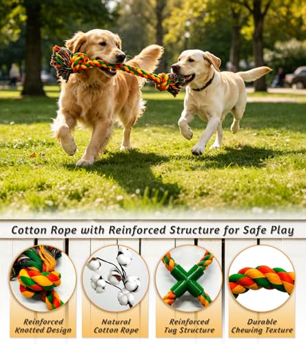 2 Pack Dog Rope Toys for Large Dogs