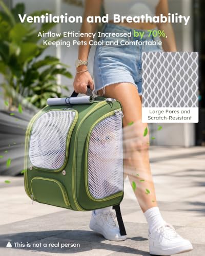 Cat Backpack Carrier (Green)