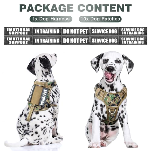 Tactical Dog Harness (Medium / Forest Camo)