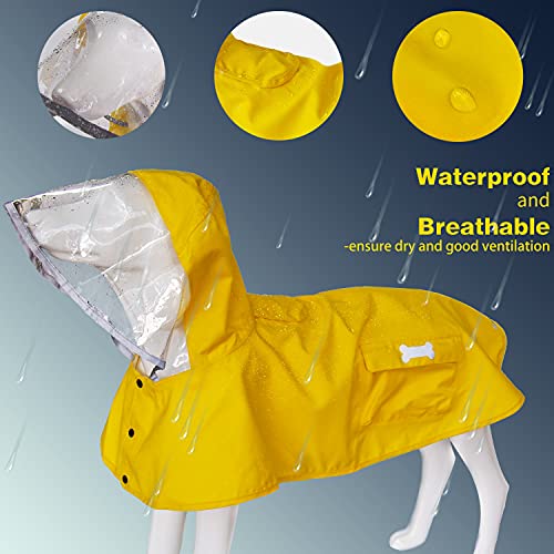 Waterproof Dog Raincoat (Yellow / 3X-Large)