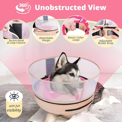 Inflatable Dog Cone with Anti (L (Neck: 14"-18"))