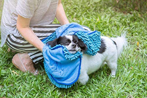 Quick Dry Towel for Dogs (Blue)