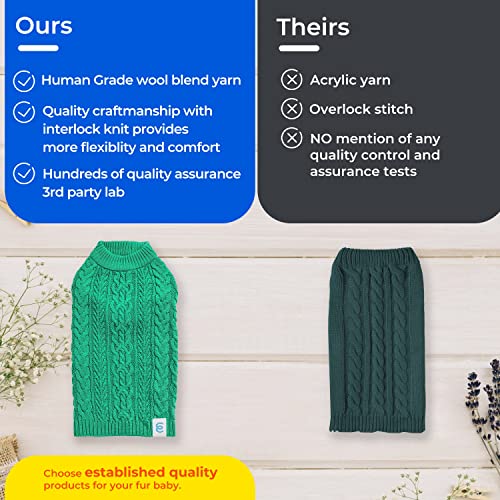 Dog Sweater Award Winning Dog Christmas Sweater for Large Breeds (18 inch (Pack of 1) / Klein Blue)