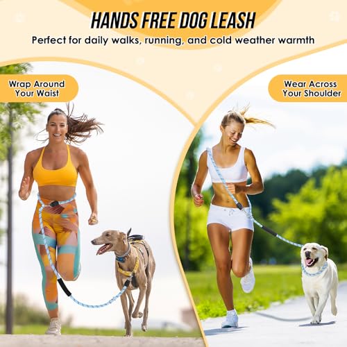 Hands Free Dog Leash (Blue)