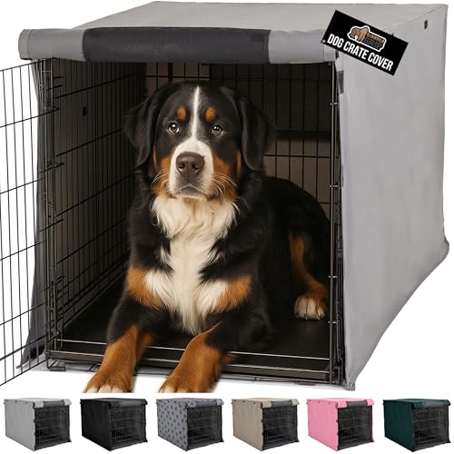 Dog Crate Covers (Gray / 48" X 30" X 33")