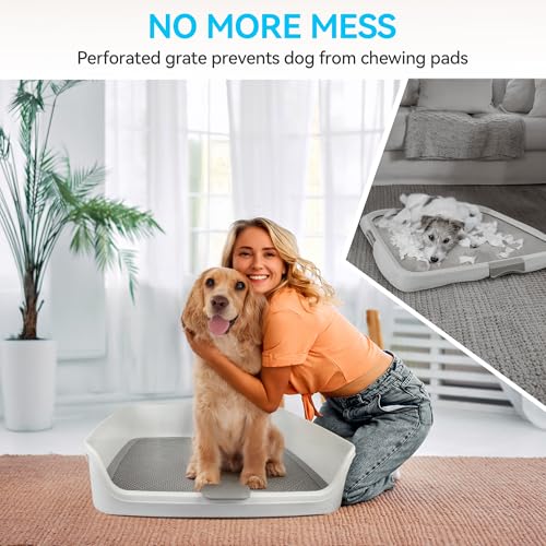 Dog Pee Pad Holder with Removable Post