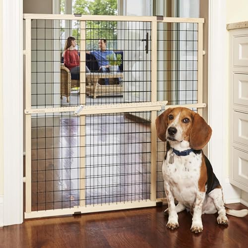 Wire Mesh Dog Gate (29.5"-48" Wide, 37" Tall)