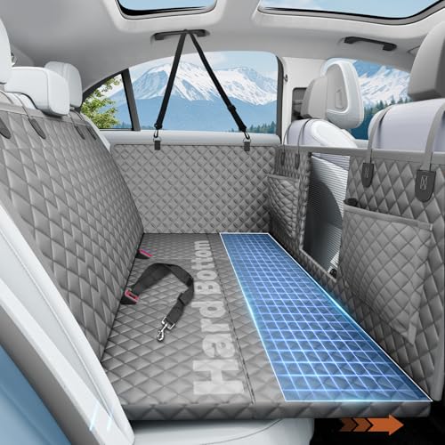 Dog Car Seat Cover for Back Seat (Grey / L - For Cars/SUV/ Sedans/MPV)