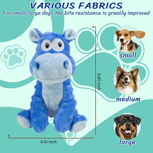 Squeaky Stuffed Dog Toys (Blue)
