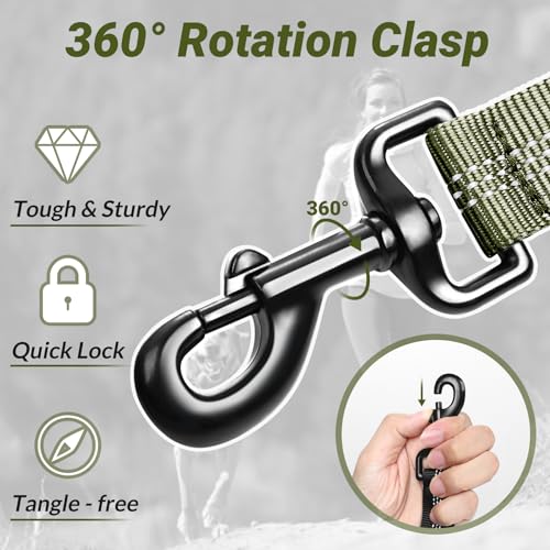 Tactical Dog Leash (Max: 5.2ft / Green)