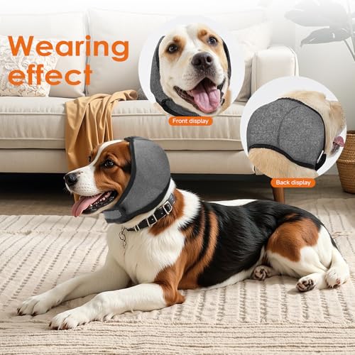 Upgraded Dog Ear Muffs for Noise Protection & Bath