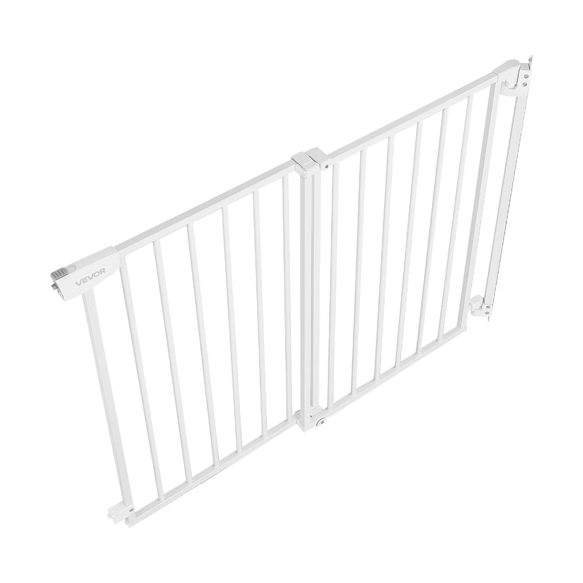 Pet Gate for Stairs (White / 28-43" Wide x 30" Tall)