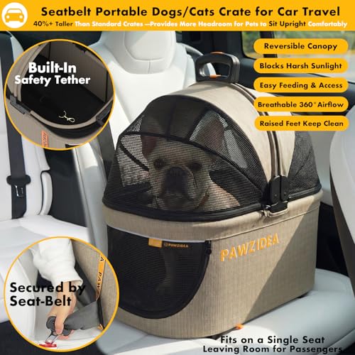 Pet Stroller 4 (Khaki Plaid)