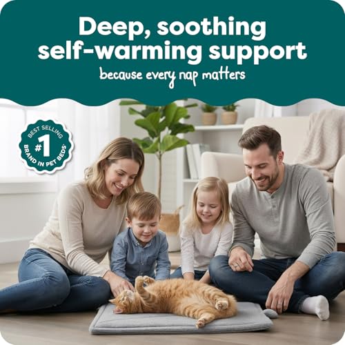 ThermaNAP Self Warming Cat Mat (Small - 22"L x 17"W / Gray)