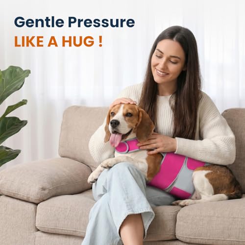 Dog Anxiety Relief Calming Vest (Pink / XXL)