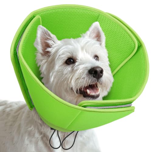 Soft Dog Cone Collar (Green / Small)