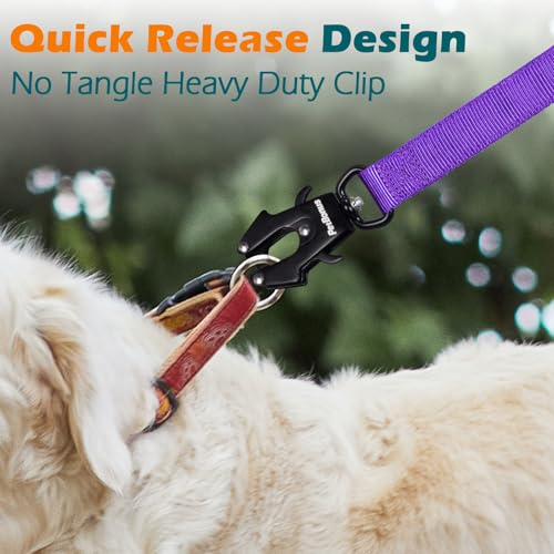 Heavy Duty Tactical Dog Leash (Purple)