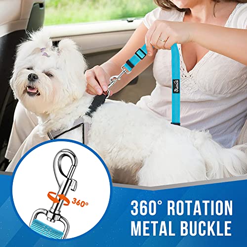 Double Dog Car Seat Belt (Light Blue)