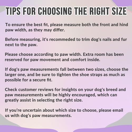 Dog Shoes for Large Small Medium Dogs (Pink / #6 (Width 2.6 inch) for 52-68 lbs)