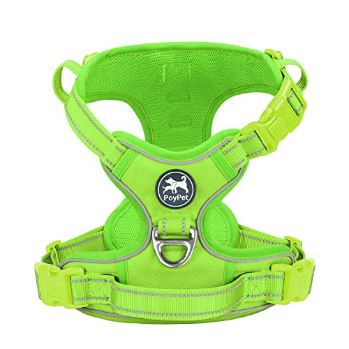 No Pull Dog Harness (L / Green(Matching Trim))