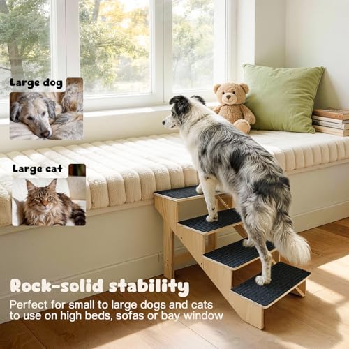4 Step Dog Stairs for Large Dogs (4-Step)