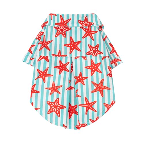 Starfish Striped Dog Shirt (Small / Starfish)
