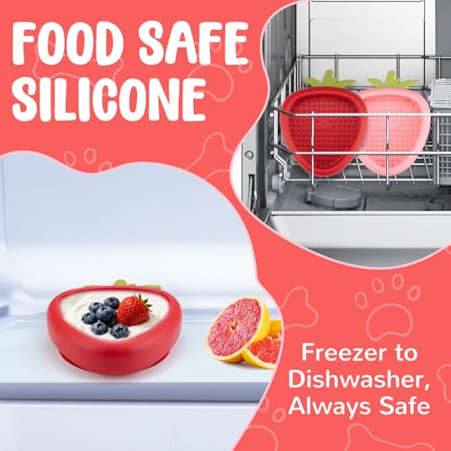 Freeze Dog Lick Bowl (L / B- Red)