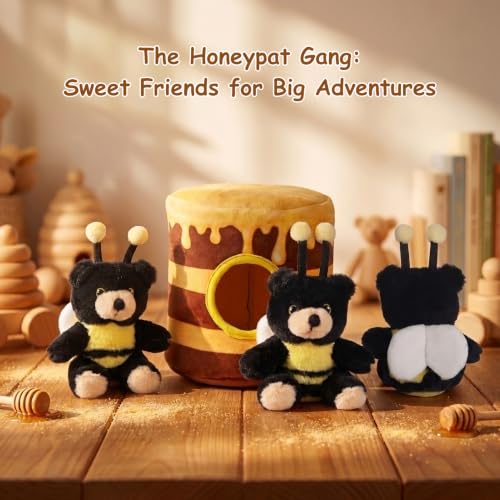 Squeaky Hide and Seek Dog Toys for Small and Medium (Honey Pot)