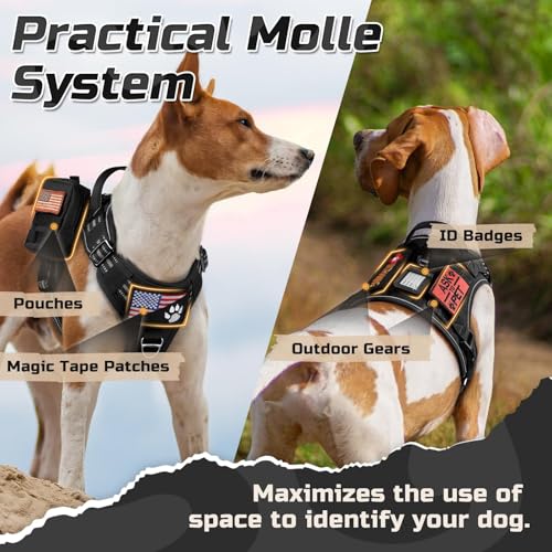 Tactical Dog Harness for X (Black / X-Large)