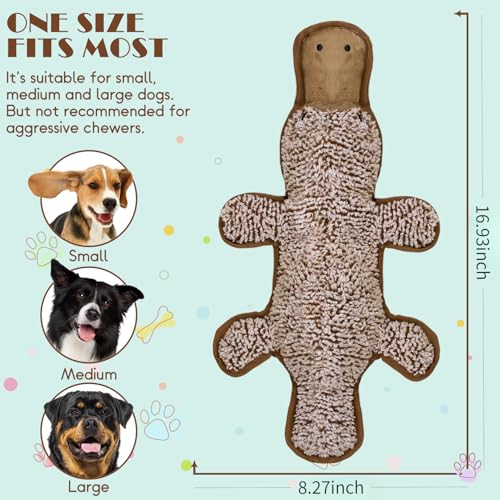 No Stuffing Dog Squeak Toys (Coffee)