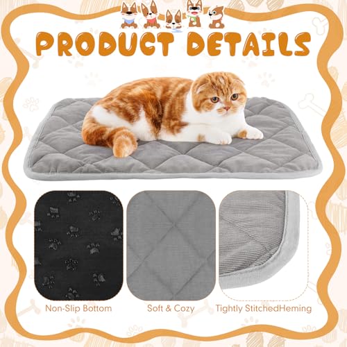 4 Pack Self Warming Pet Mat (Gray / 17.7 x 23.6 Inches)