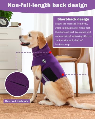 Dog Anxiety Vest with Hood (Grey / Small)