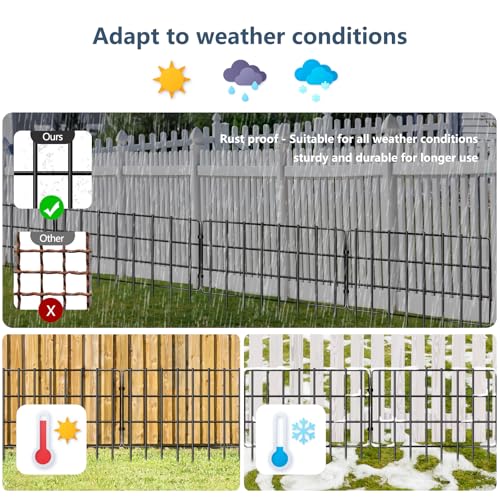 25 Pack Animal Barrier Fences (25 Panels, 17in (H) X 27ft (L))