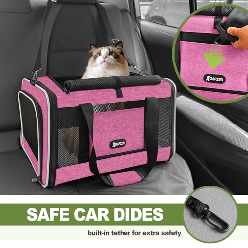 Cat Carrier 18x11x11 Delta Airline Approved (Pink / 18.0"L x 11.0"W x 11.0"H)