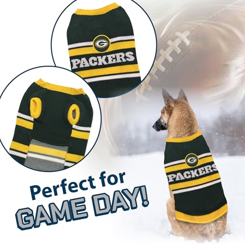 NFL Green Bay Packers Dog Sweater (X-Small / Green Bay Packers)